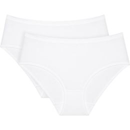 Снимка на TRIUMPH SENSE OF COTTON MIDI 2P Дамски бикини, бяло, размер