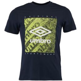 Снимка на Umbro FW GRAIN GRAPHIC TEE Мъжка тениска, тъмносин, размер