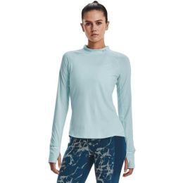 Снимка на Under Armour OUTRUN THE COLD LS Дамска тениска за бягане, светлосиньо, размер