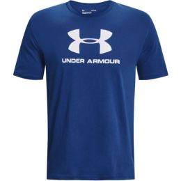 Снимка на Under Armour SPORTSTYLE LOGO SS Мъжка блуза, синьо, размер