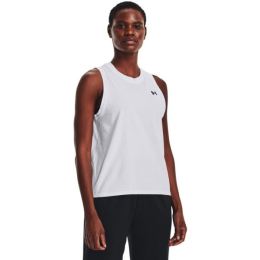 Снимка на Under Armour UA ESSENTIAL CTTN STRCH TANK Дамски потник, бяло, размер