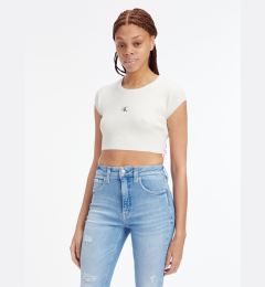 Снимка на Calvin Klein Jeans Crop Топ Byal