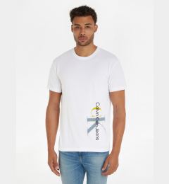 Снимка на Calvin Klein Jeans Two Tone Monologo T-shirt Byal