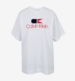 Снимка на Calvin Klein Jeans Vintage Logo Large T-shirt Byal