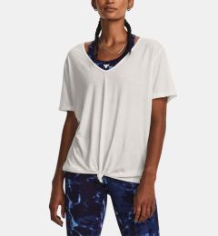 Снимка на Under Armour Project Rock Completer Deep V T-shirt Bezhov