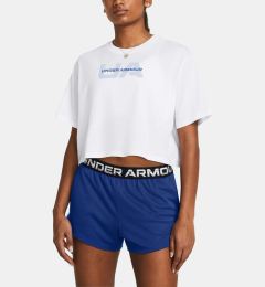 Снимка на Under Armour UA Boxy Crop Branded SS T-shirt Byal