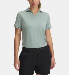 Снимка на Under Armour UA Drive SS Rib Polo T-shirt Zelen