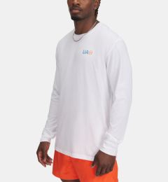 Снимка на Under Armour UA M Workwear Logo LS T-shirt Byal