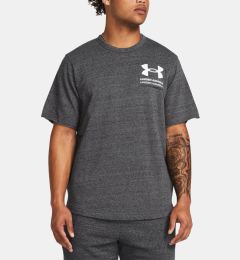 Снимка на Under Armour UA Rival Terry SS Colorblock T-shirt Siv